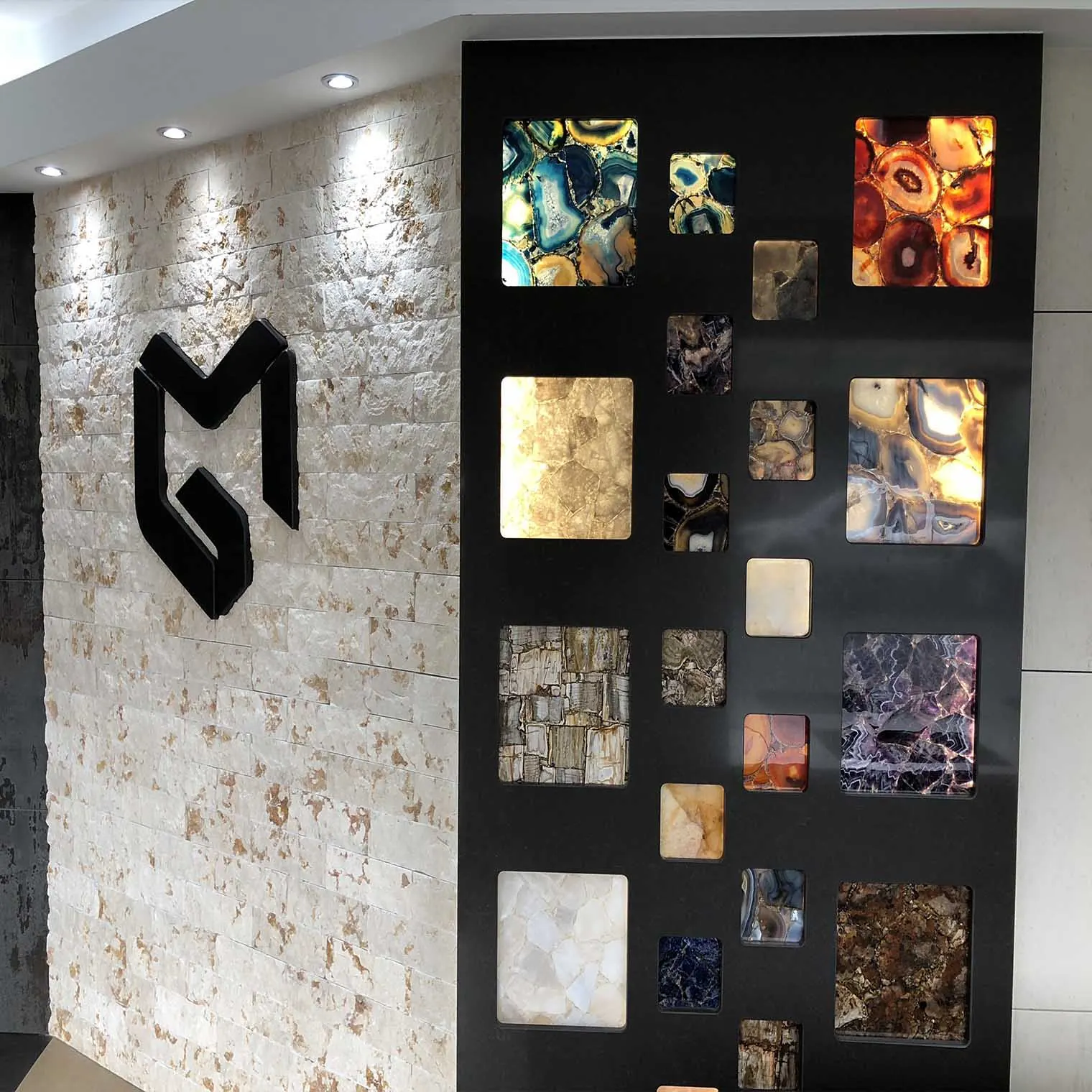 Inside the Marlborough Granite showroom